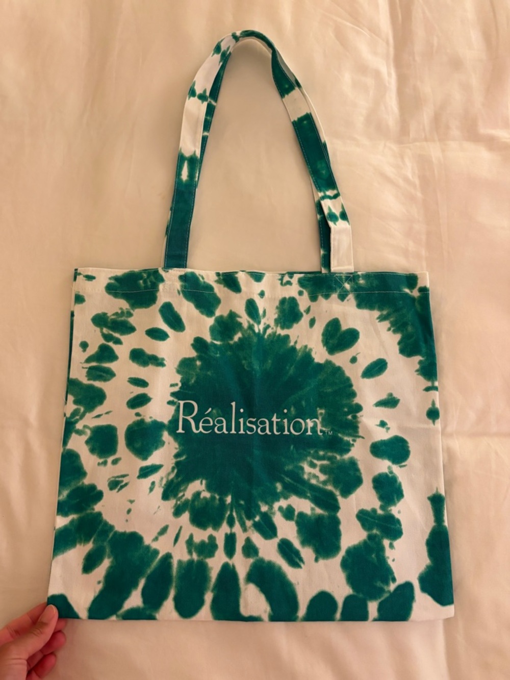 Realisation Par Green Tie-Dye Canvas Tote